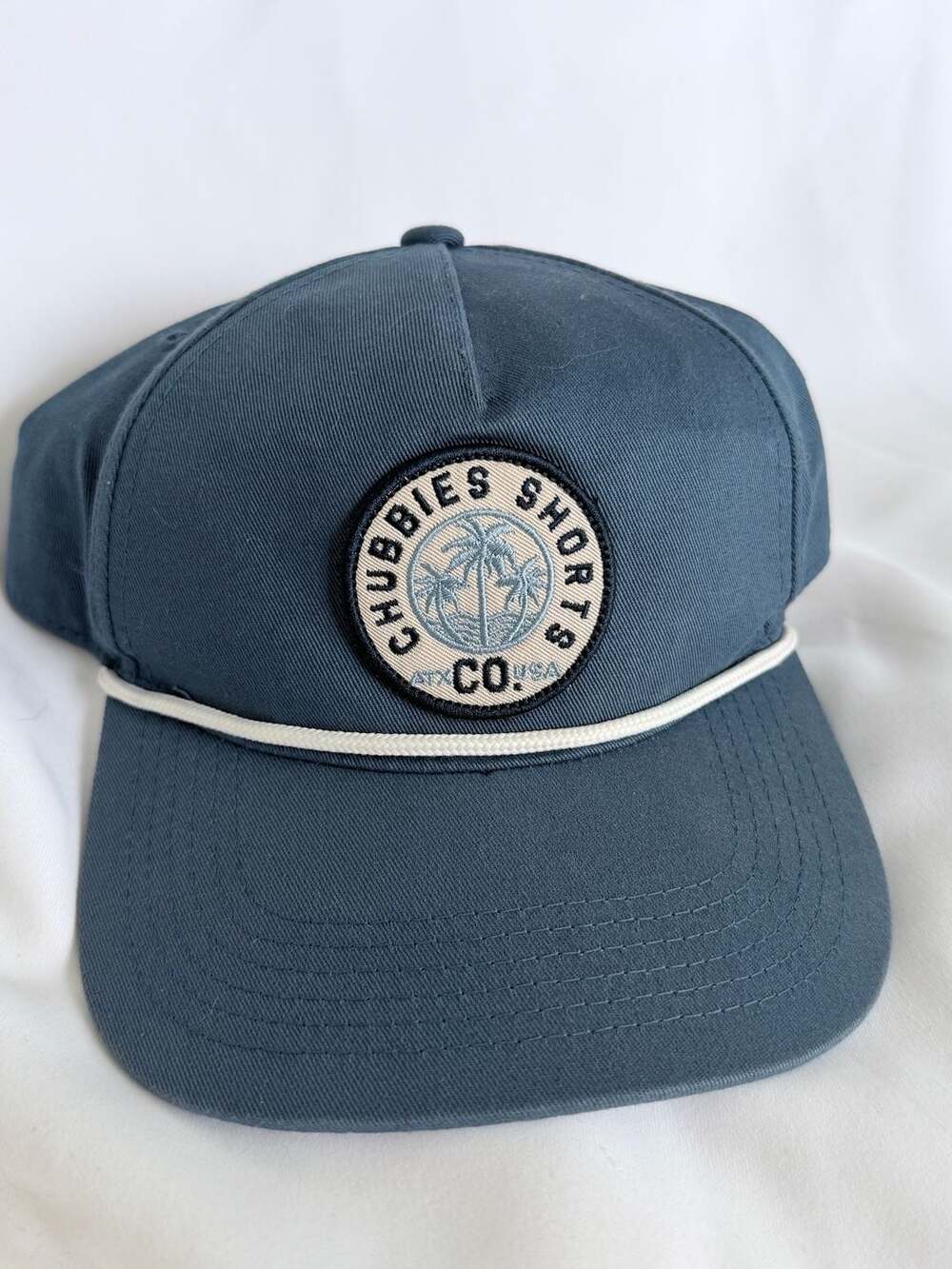 Chubbies Shorts Co. Blue Palm Tree Patch Rope Snapback Hat